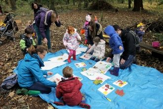 Children at a Nature Tots session