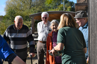 Guests of the Nature Memories Cafe smiling