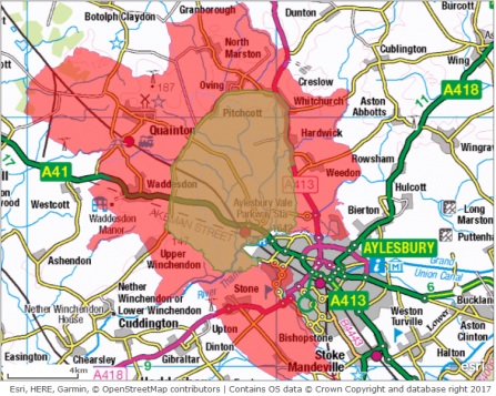 Hedgerow havens project area map