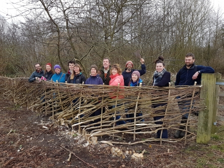 Volunteers at Boundary Brook by Ed Munday