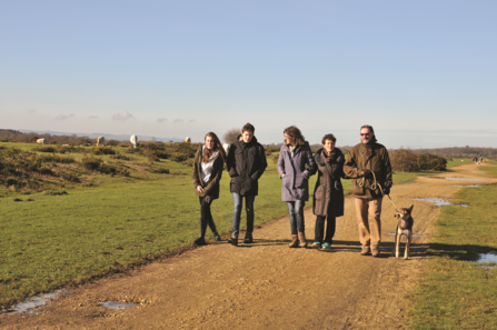 Dog walking on Greenham Common