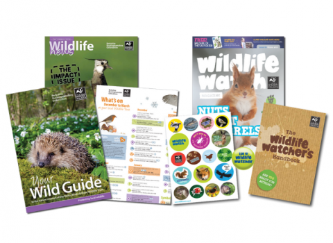 Photo of wildlife watch membership pack